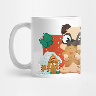 Holiday Pug Mug